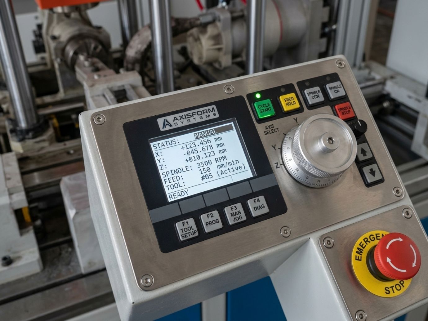 HLE series CNC control panel with GSK system interface