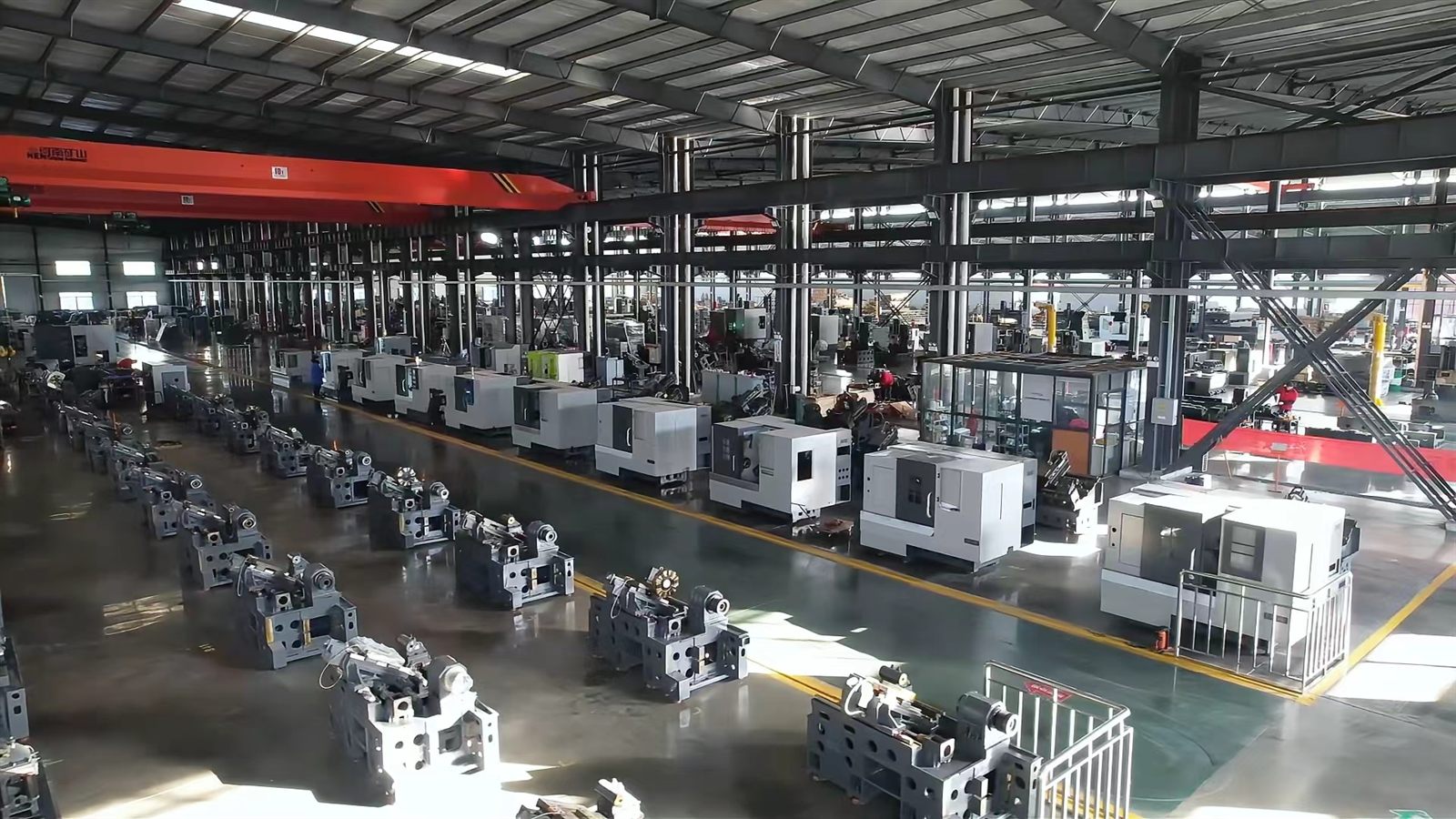 Tiezheng CNC production floor with automation cells and machine tool assembly lines