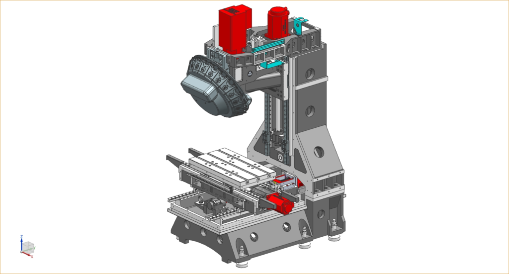 Tiezheng VT840 drilling and tapping machining center product overview image for CNC machine specification review.